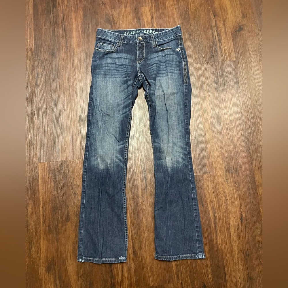 Juniors Cruel Denim Abby Jeans Mid Rise Slim Boot Cut
